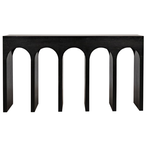 Bridge Console in Hand Rubbed Black by Noir (GCON287HB)