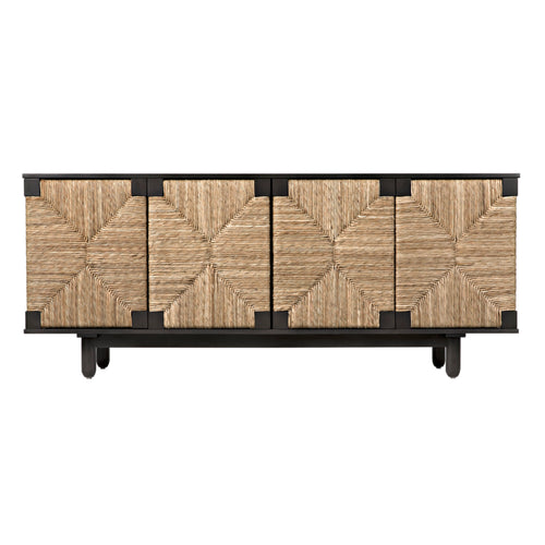 Brook 4 Door Sideboard in Pale by Noir (GCON239-2P)