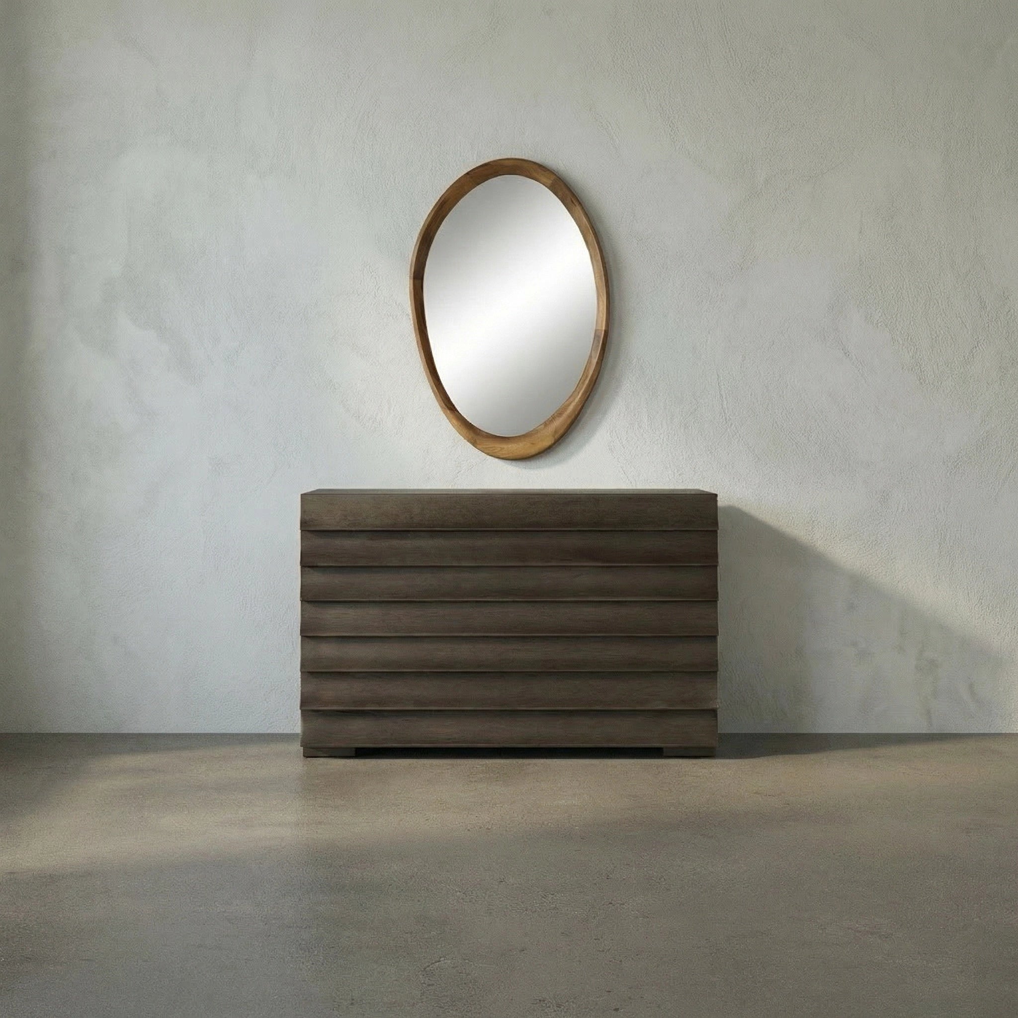 Chloe Mirror In Clear Coat Flat By Noir Eg 32T 9