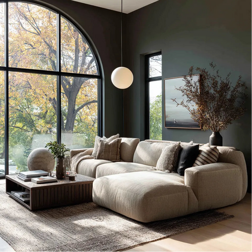 Japandi sectional sofa