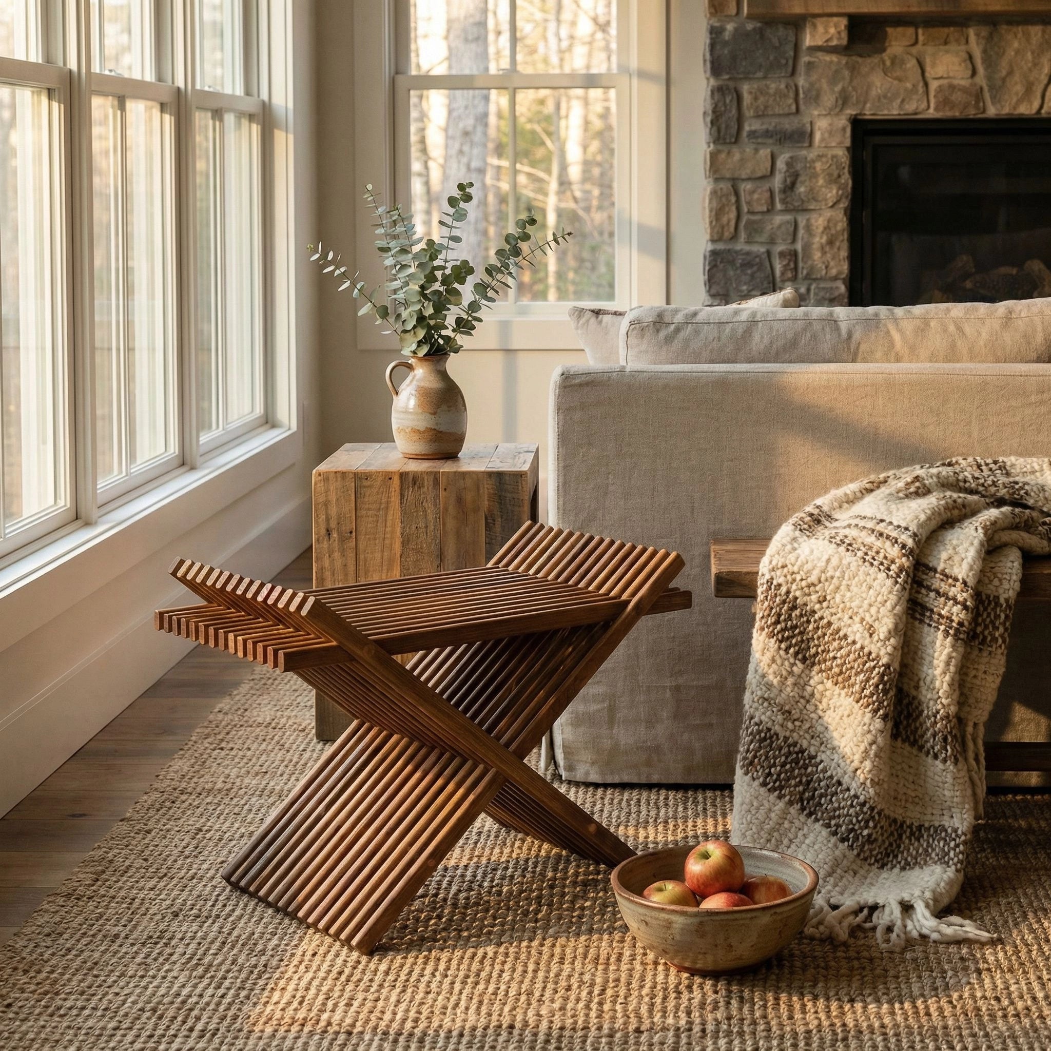 Noir Dede Folding Stool - Thumbnail 3