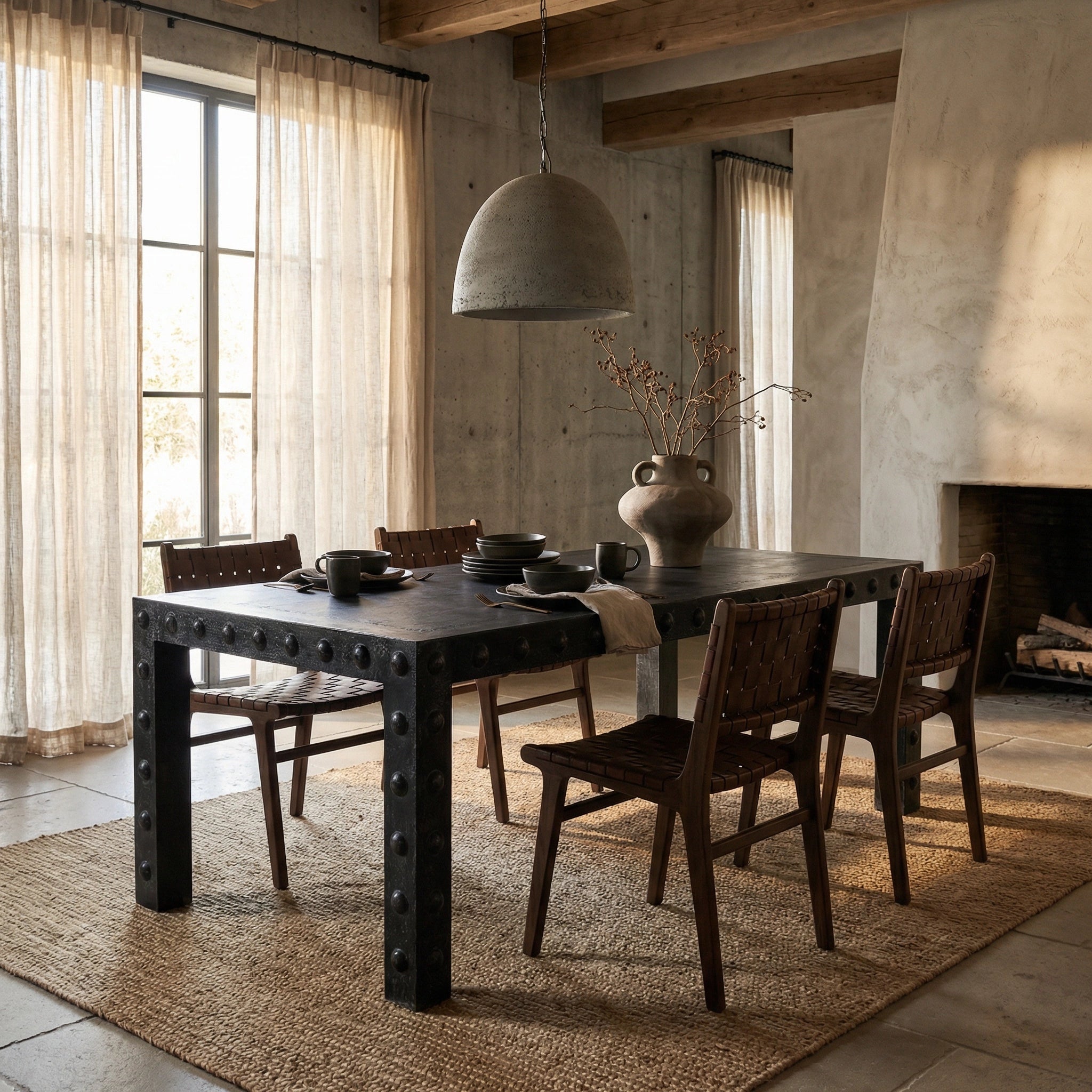 Didier Dining Table In Black Walnut By Noir Gtab5007Bkw 9