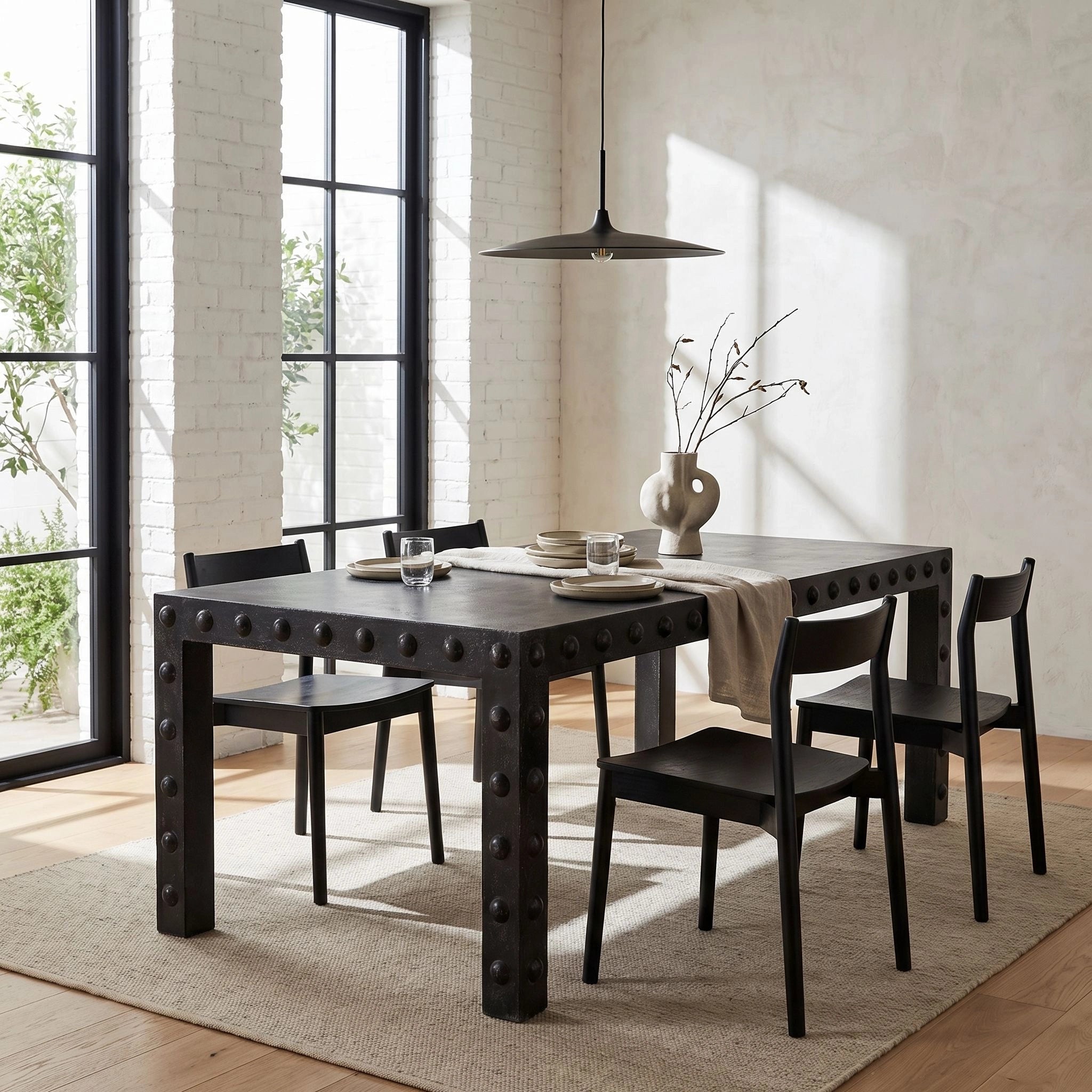 Didier Dining Table In Black Walnut By Noir Gtab5007Bkw 1