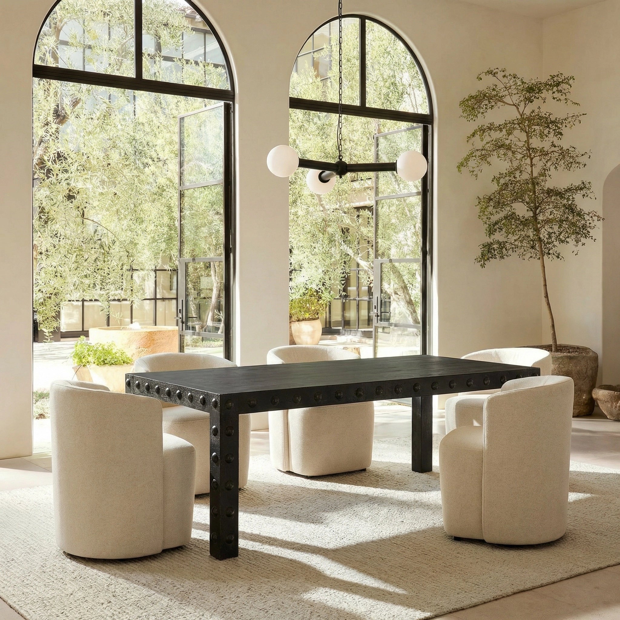 Didier Dining Table In Black Walnut By Noir Gtab5007Bkw 2