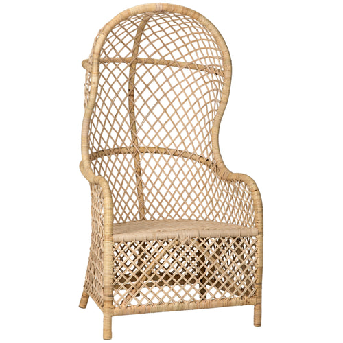 Gigi Chair in Clear Coat Flat by Noir (SOF203)