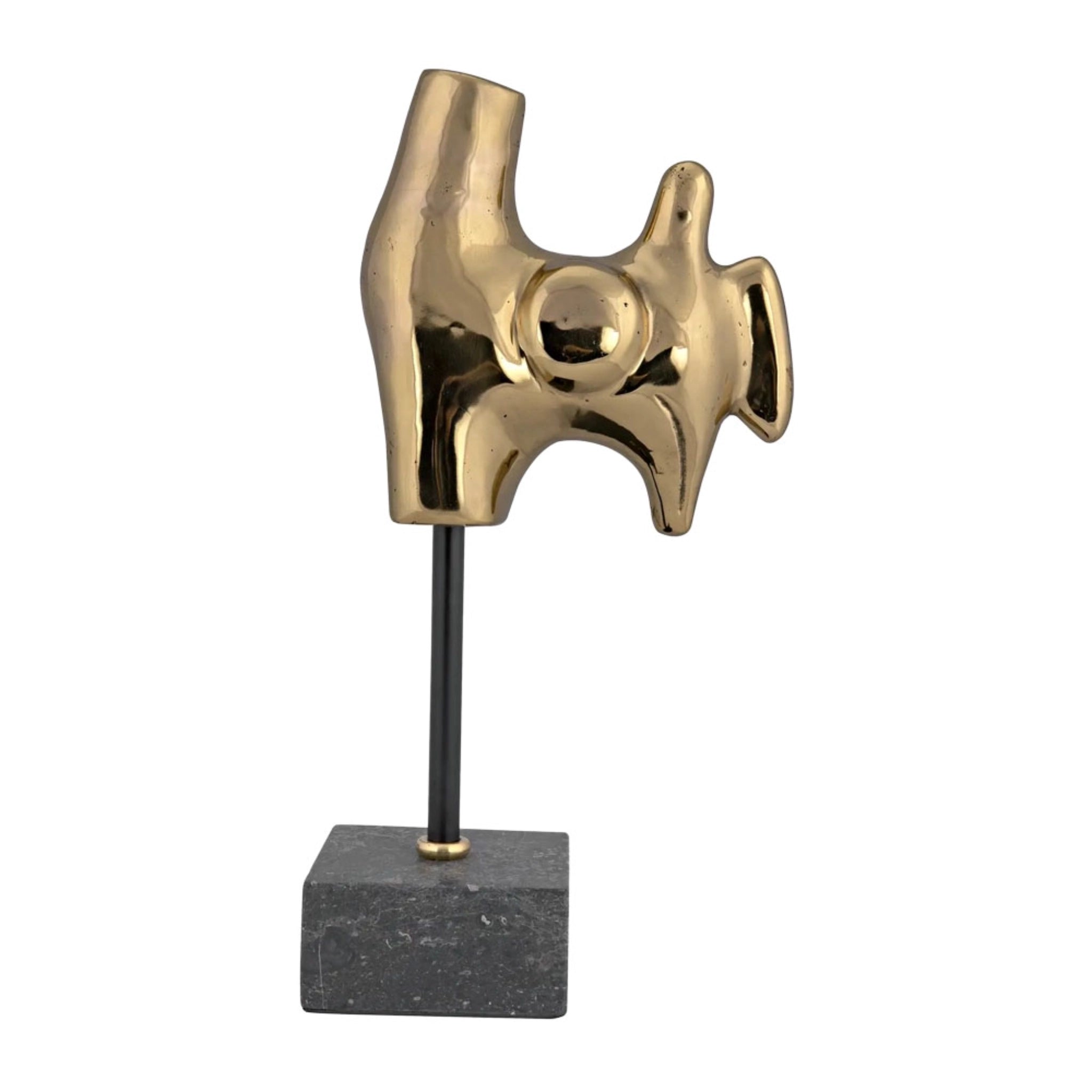 Goker With Stand In Antique Brass By Noir Ab 291Br 3