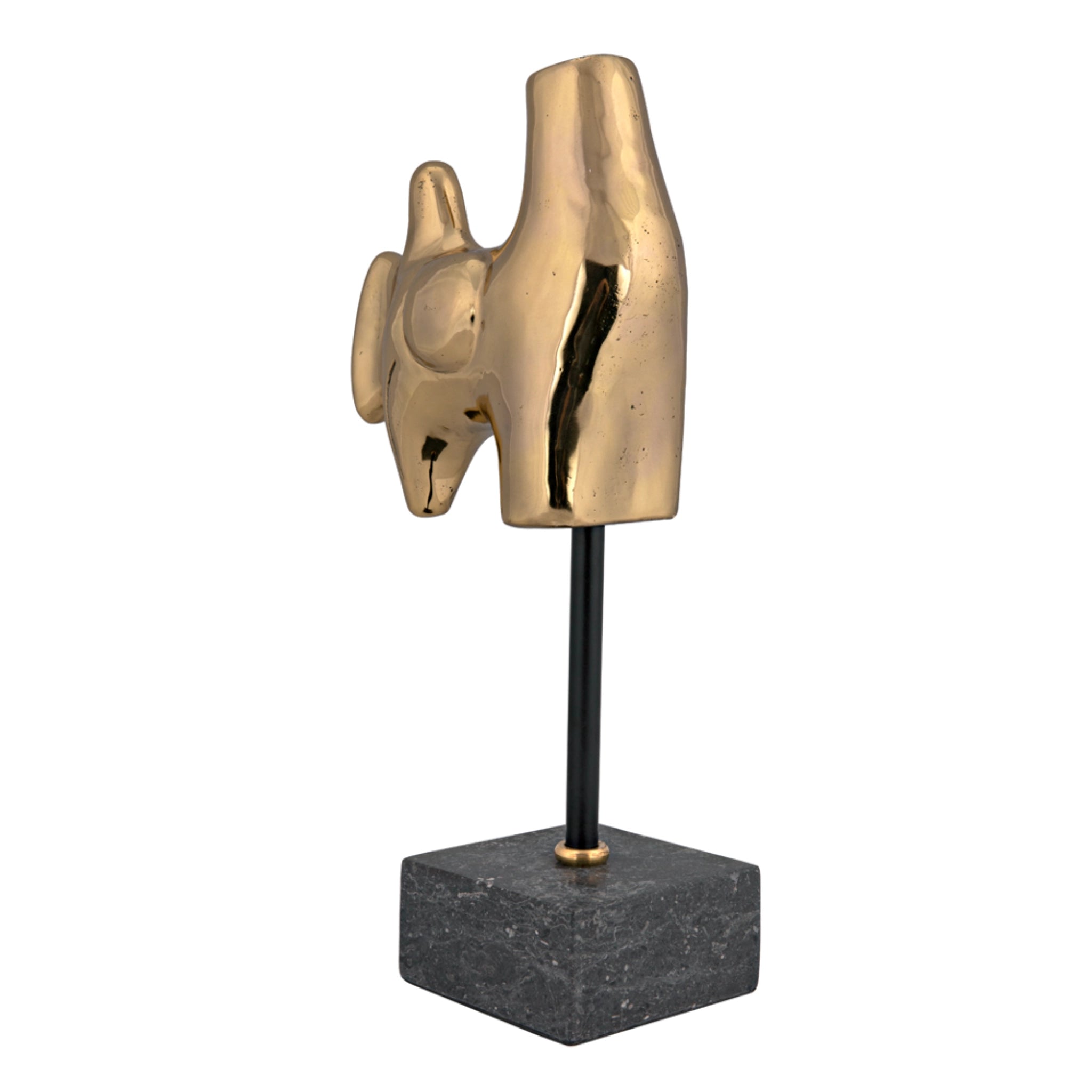 Goker With Stand In Antique Brass By Noir Ab 291Br 6