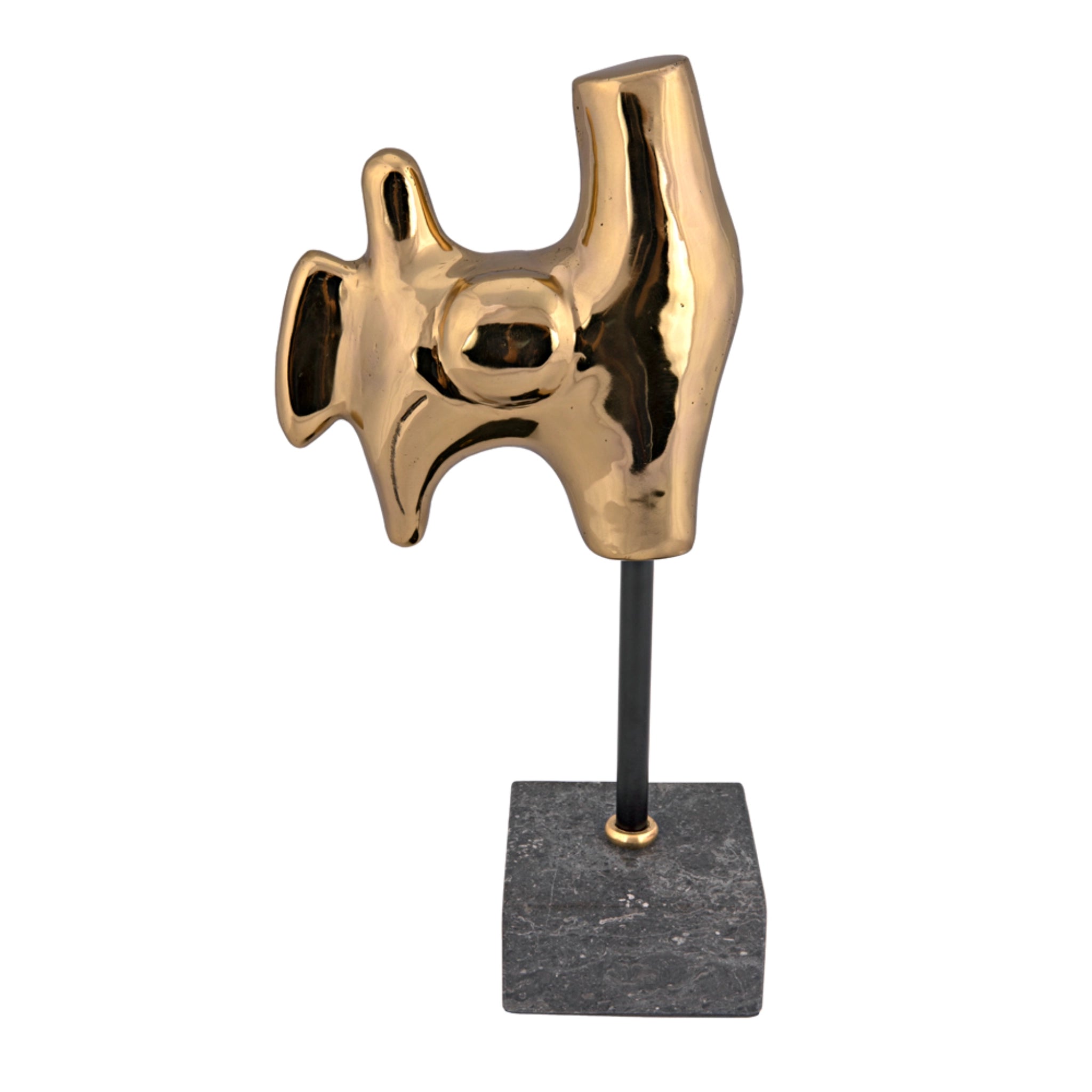 Goker With Stand In Antique Brass By Noir Ab 291Br 7