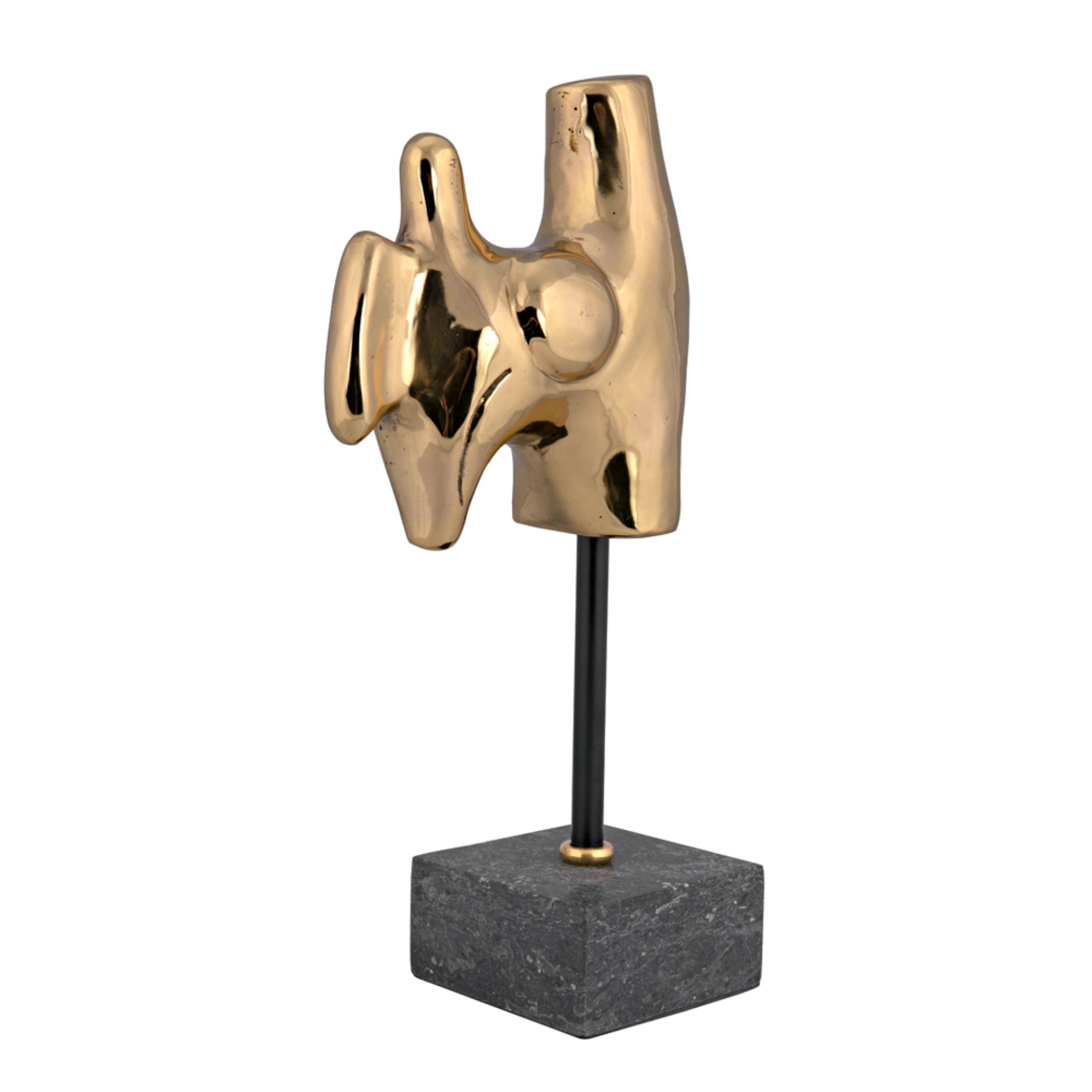 Goker With Stand In Antique Brass By Noir Ab 291Br 8