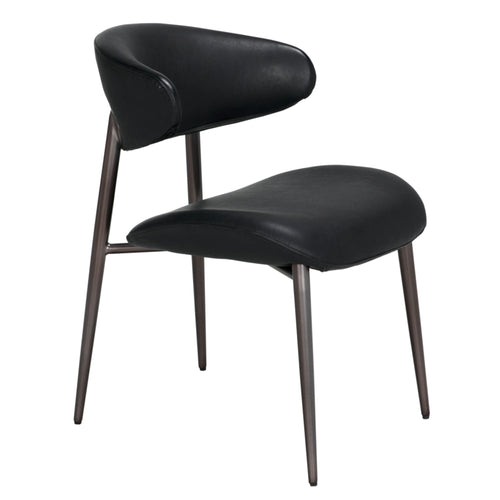 Hakone Dining Chair in Gray powder coat by Noir (LEA-C0584B-1D)