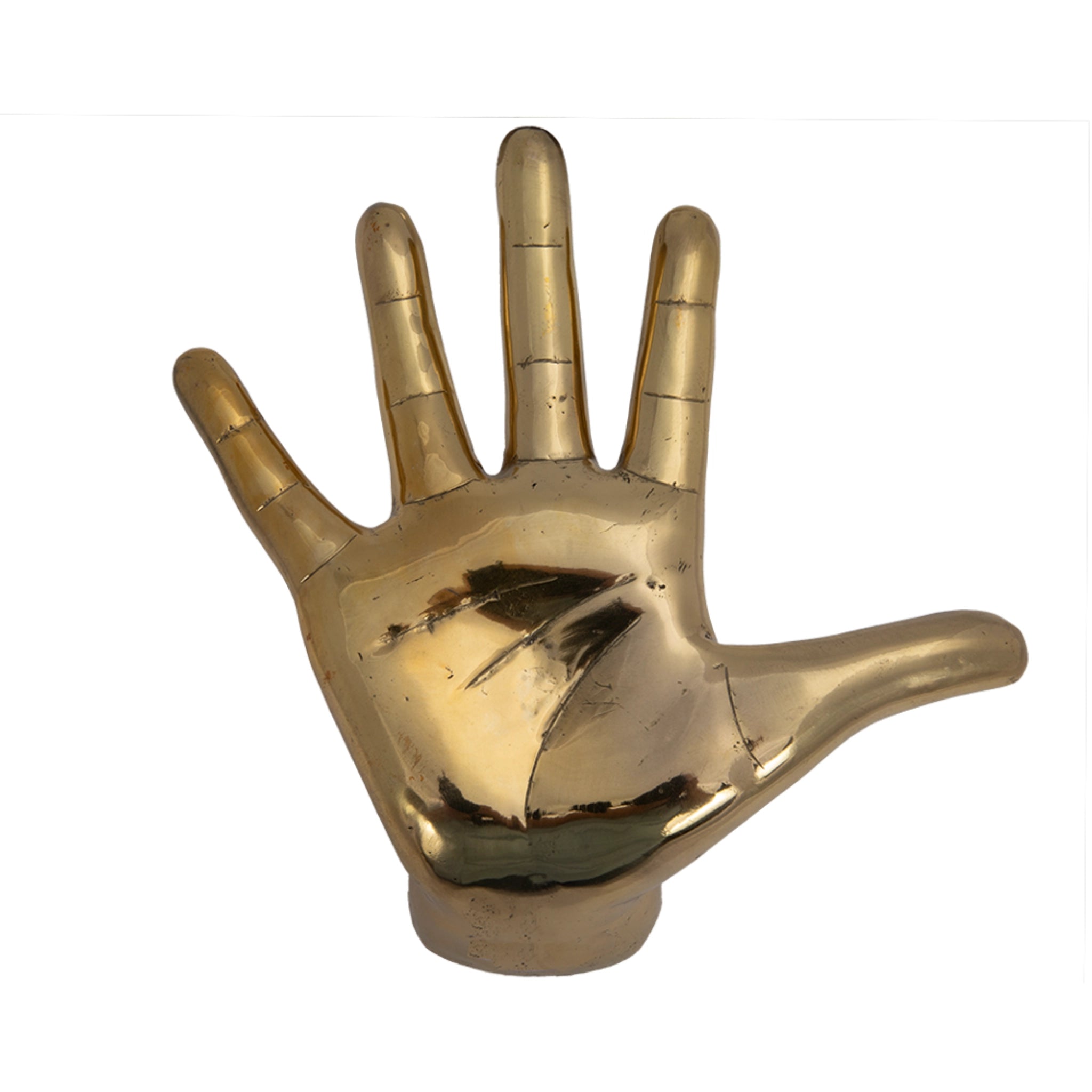 Hand On The Wall In Antique Brass By Noir Ab 231Br 5