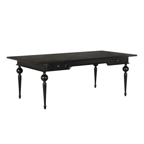 Kingsley Partner Desk in Hand Rubbed Black by Noir (GDES210HB)
