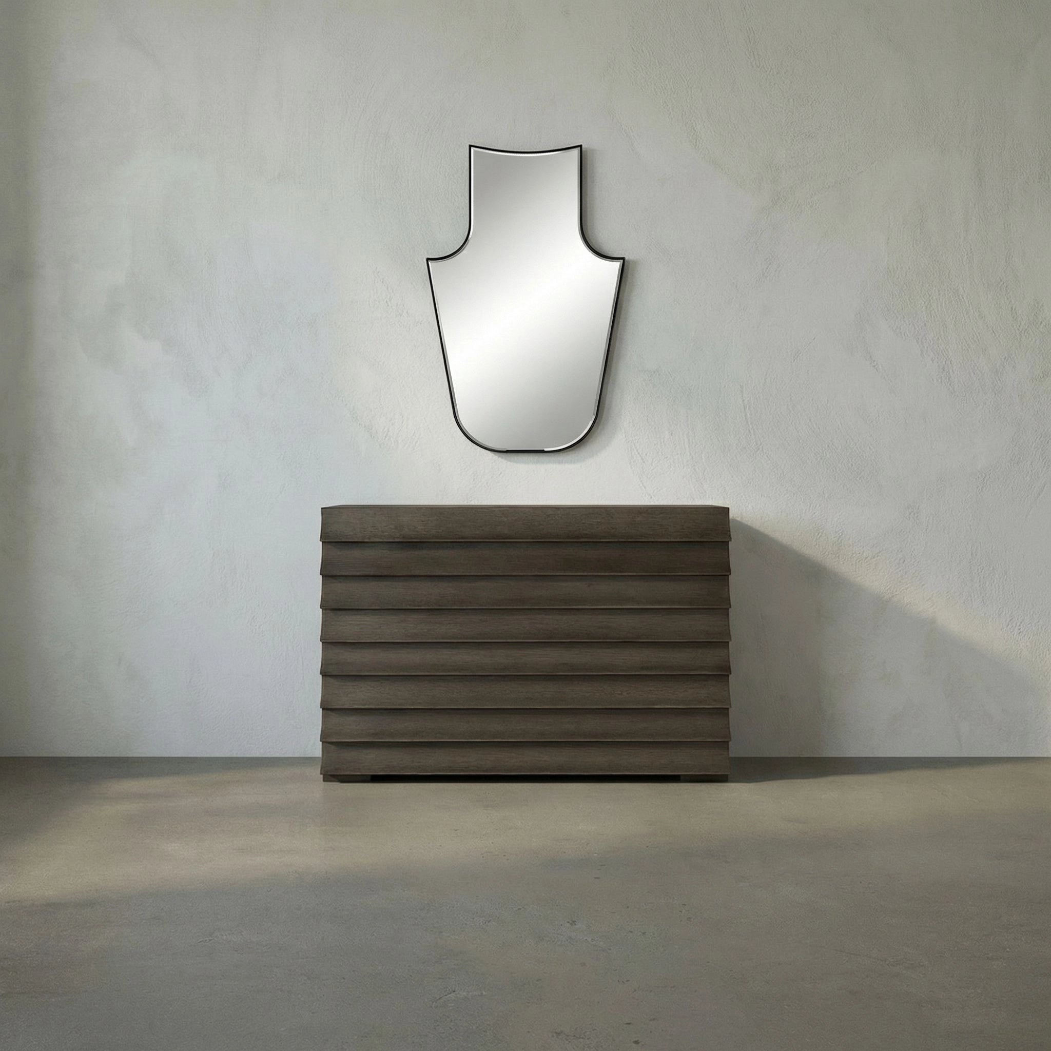 Konstance Mirror In Matte Black By Noir Gmir185Mtb 7