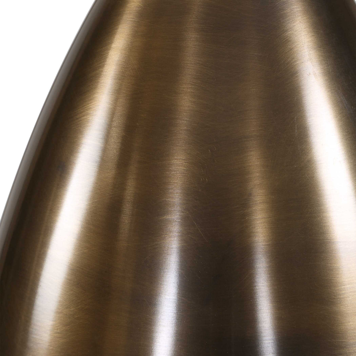 Detail of the brushed rubbed bronze finish on a 4.9 pound Old Money Vintage nightstand lamp