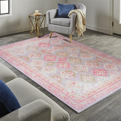 Pink Vintage Herki Rug