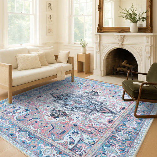 Navy Heriz Modern Persian Rug