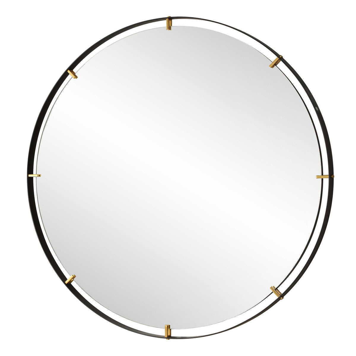 Round mirror dimensions, 72.25 inch wide and high, 2 inch deep, 67.625 inch glass
