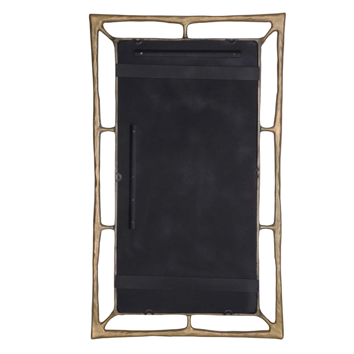 Hand forged look cast aluminum frame with a subtle asymmetrical shape, 44 lbs