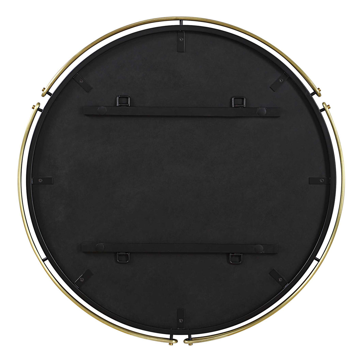Classic double band iron frame with a 3/4 inch bevel on 36.25 inch glass, 36.5 lbs