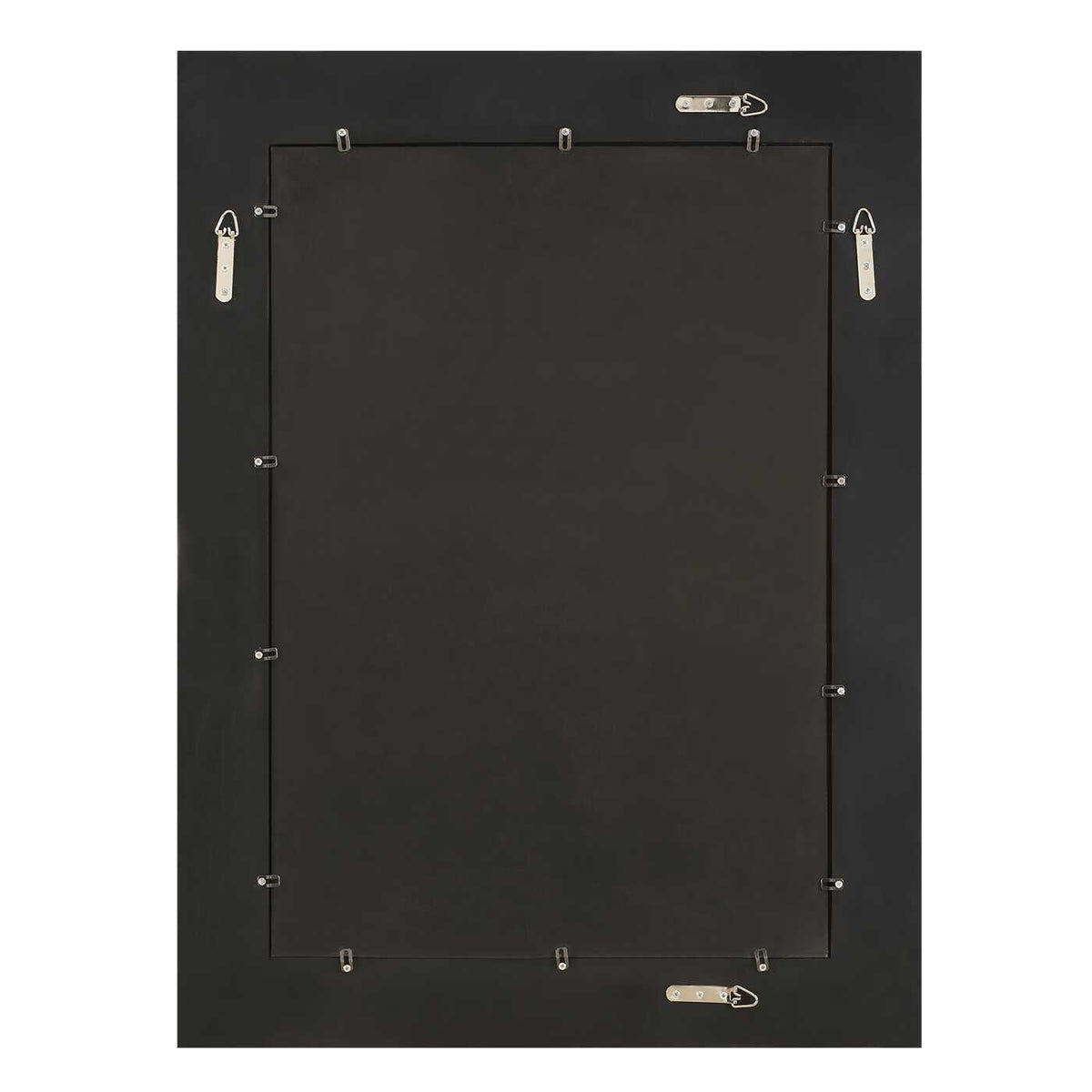 Heavily antiqued gold leaf with a generous 1 1/4 inch bevel, hangs vertical or horizontal