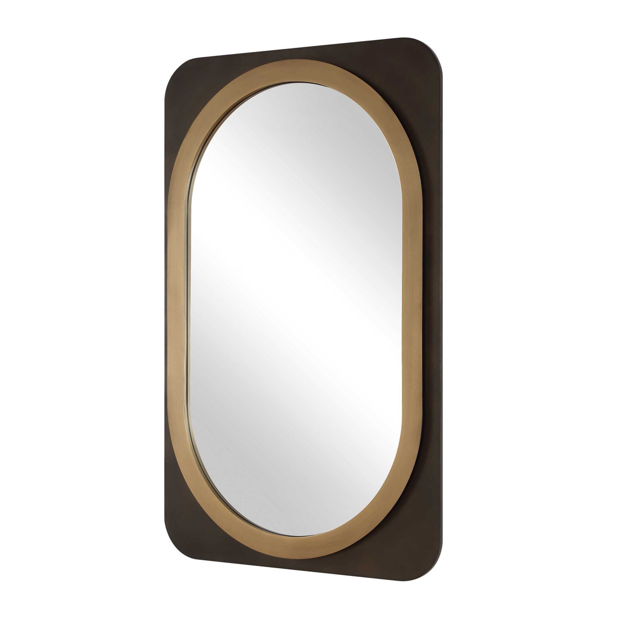 Layered mirror dimensions, 29.875 inch wide, 48.375 inch high, 1.625 inch deep