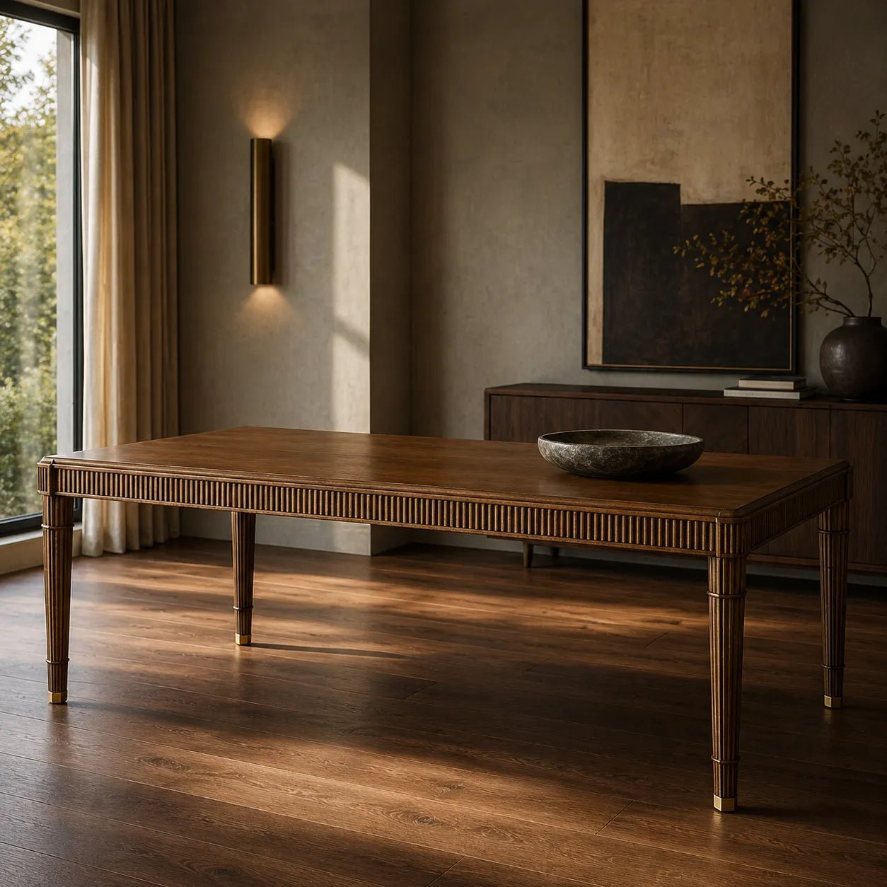 80" to 120" Madison Dining Table by Ambella Home - AURA Modern Home