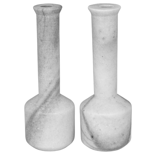 Markos Decorative Candle Holder Set of 2 in Waxed by Noir (YT0717-15WH)