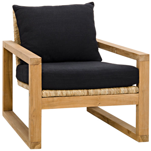 Martin Chair in Clear Coat Flat by Noir (SOF284T)