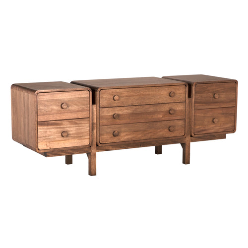 Minsk Sideboard in Dark Walnut by Noir (GCON451DW)
