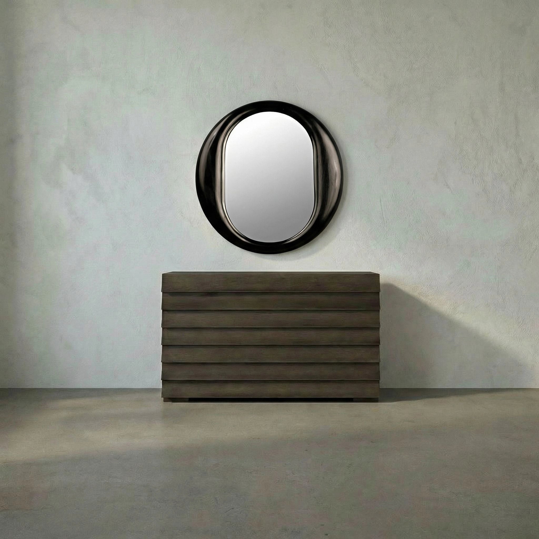 Oh Mirror In Charcoal Black By Noir Ae 154Chb 8