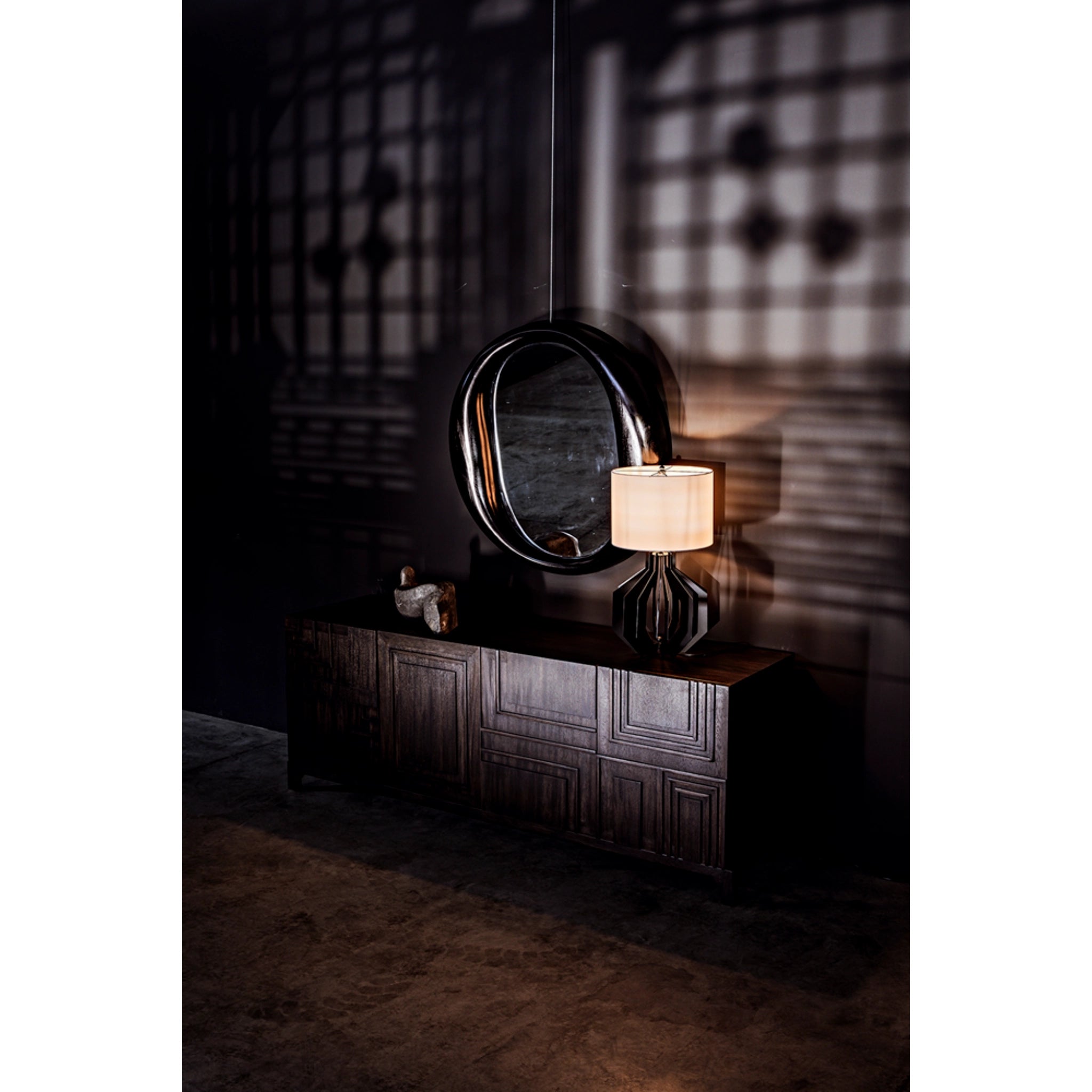 Oh Mirror In Charcoal Black By Noir Ae 154Chb 6