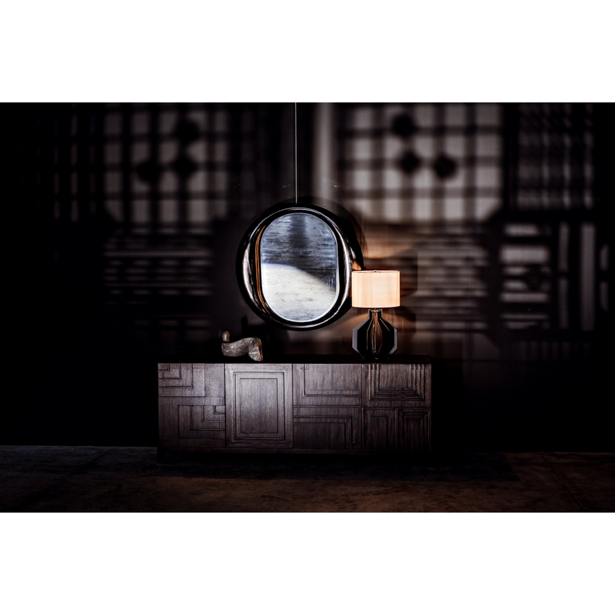 Oh Mirror In Charcoal Black By Noir Ae 154Chb 7