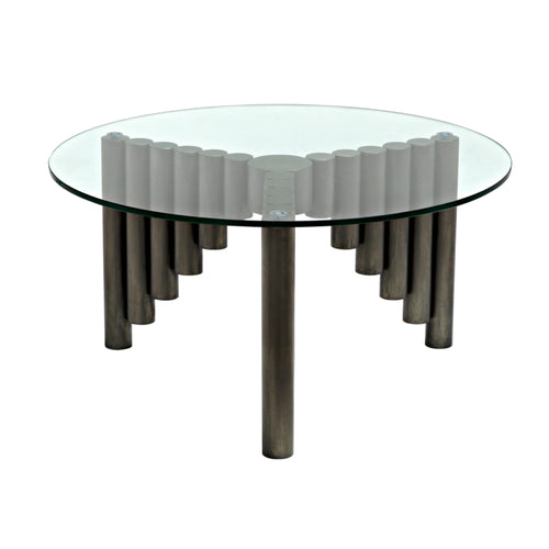 Organum Coffee Table in Gun Metal by Noir (GTAB1111GM)