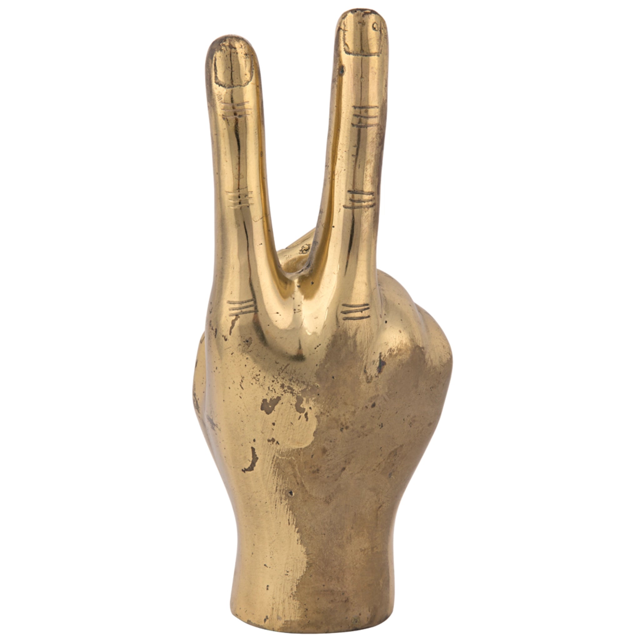 Peace Sign In Antique Brass By Noir Ab 1Br 3