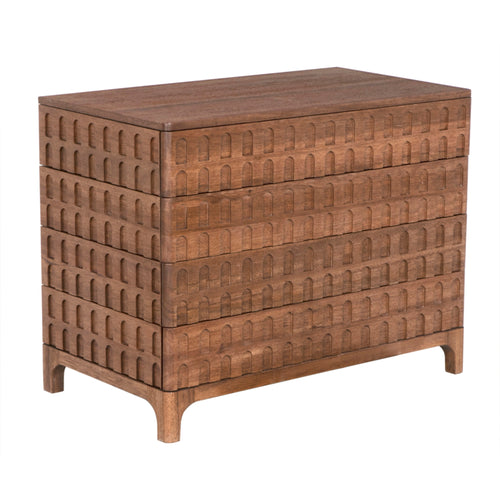 39" Dark Walnut Compact Sideboard Chest
