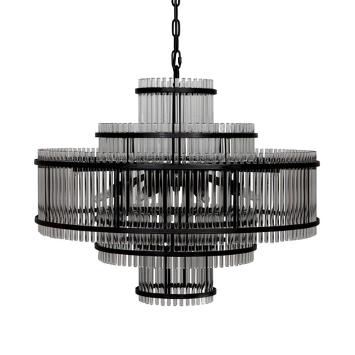 Rowan Chandelier in Matte Black by Noir (PZ031MTB)