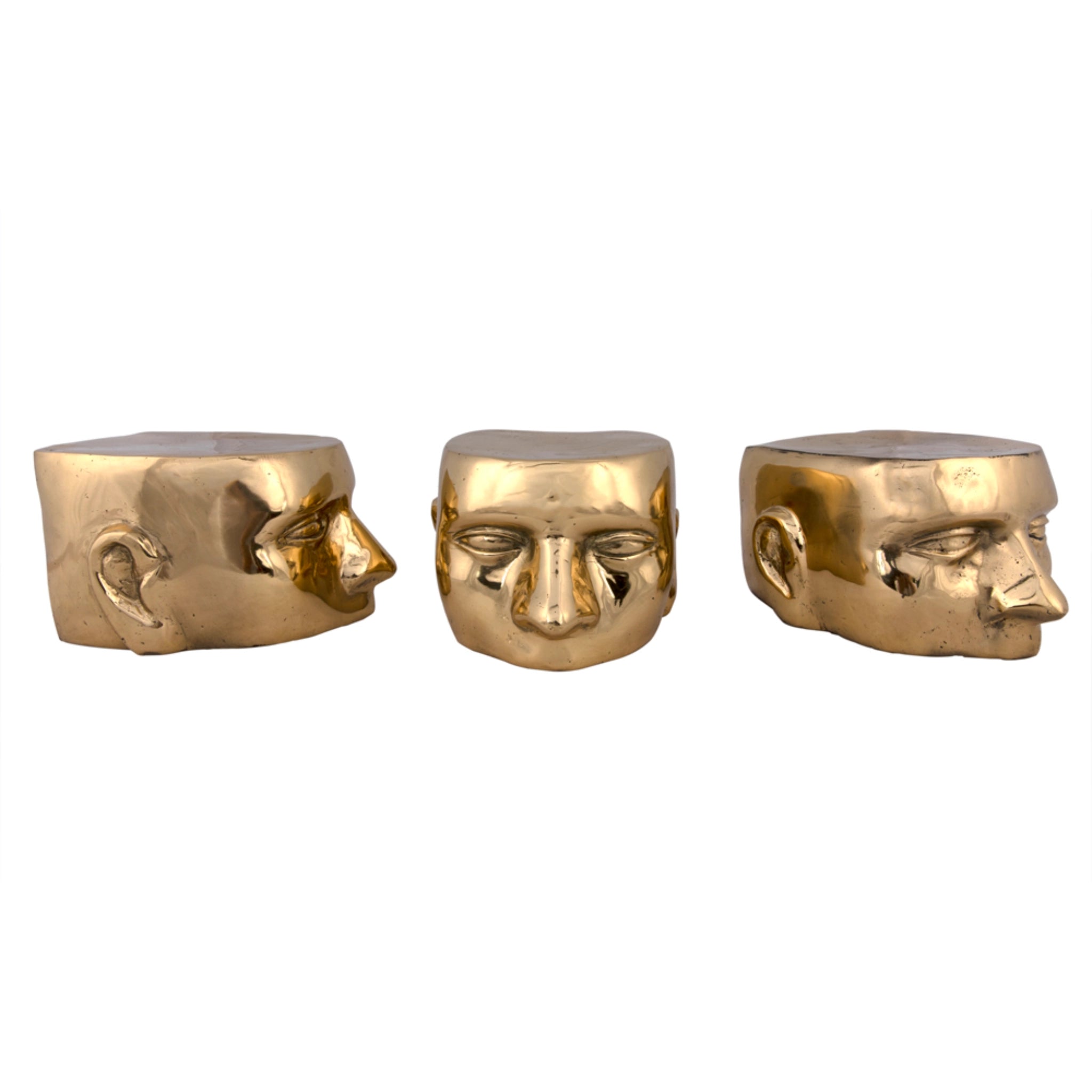 Set Of 3 Character In Brass By Noir Ab 246Br 4