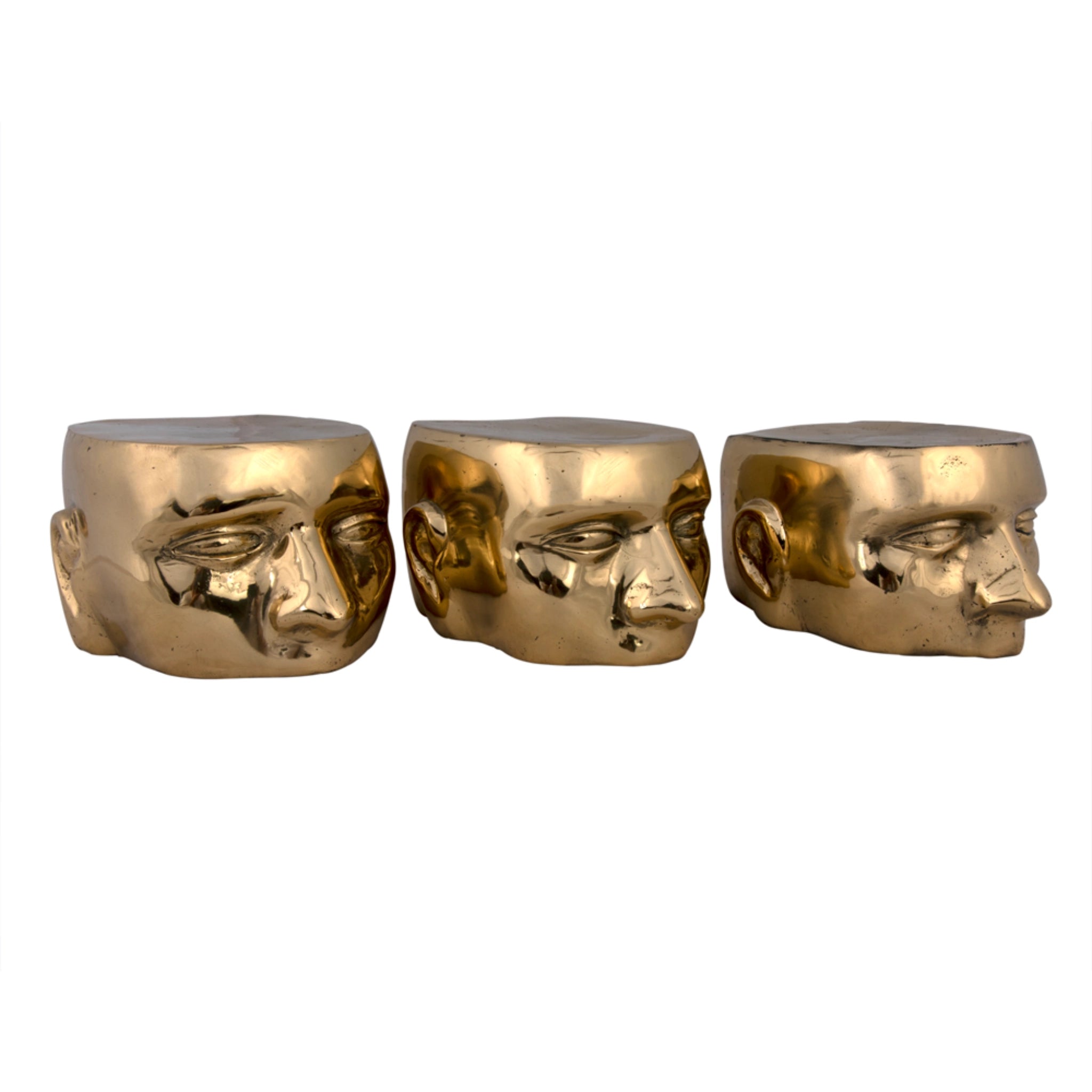 Set Of 3 Character In Brass By Noir Ab 246Br 5
