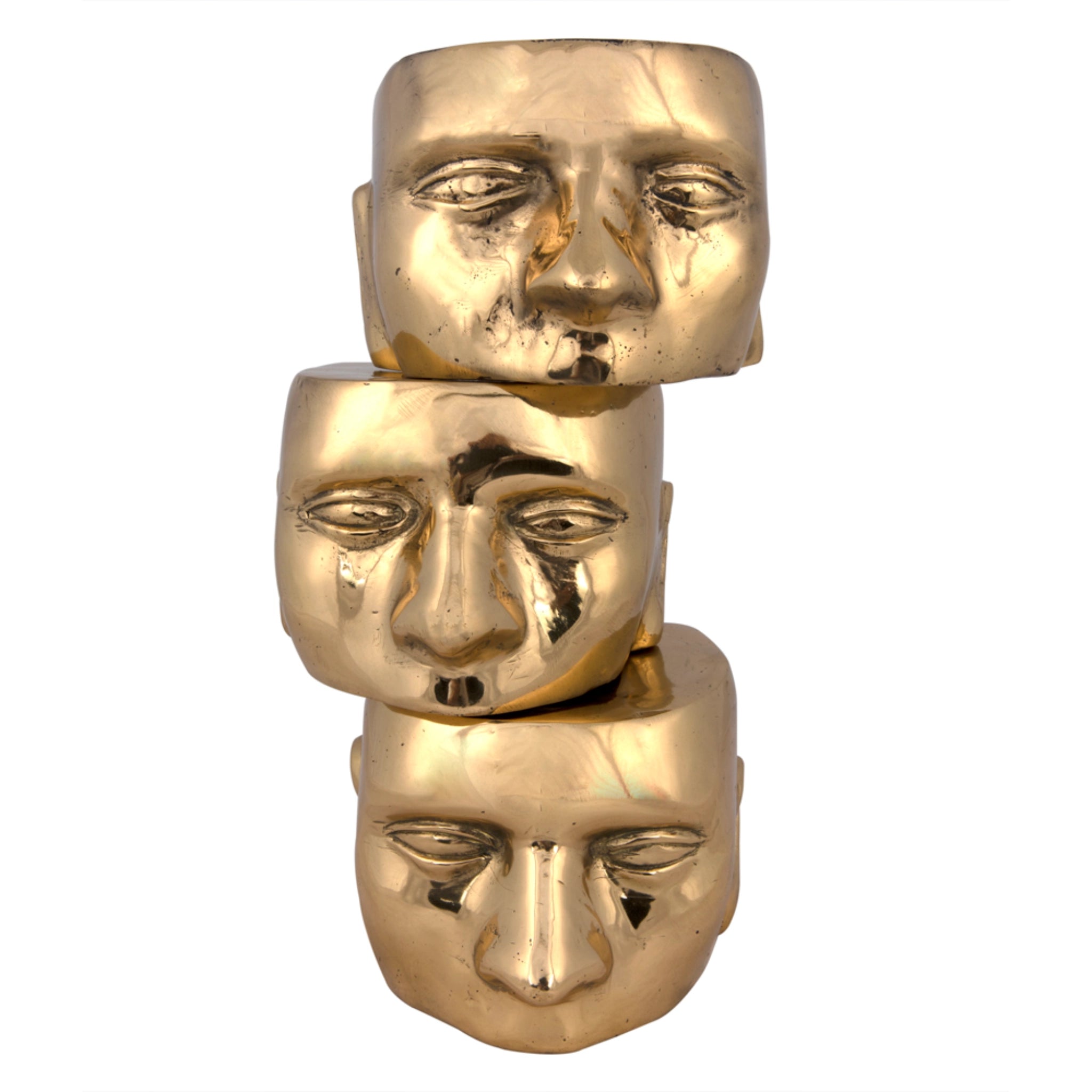 Set Of 3 Character In Brass By Noir Ab 246Br 6