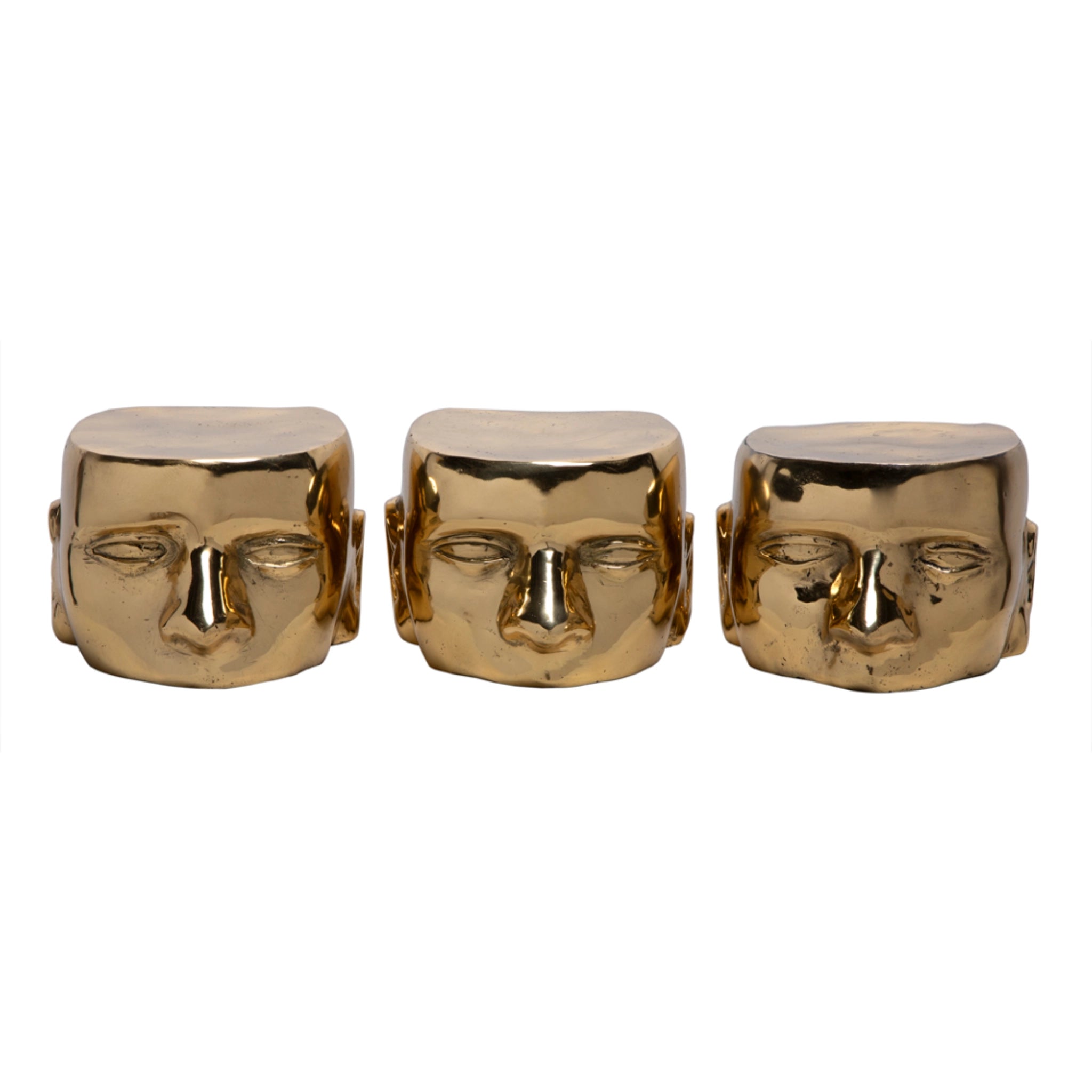Set Of 3 Character In Brass By Noir Ab 246Br 7