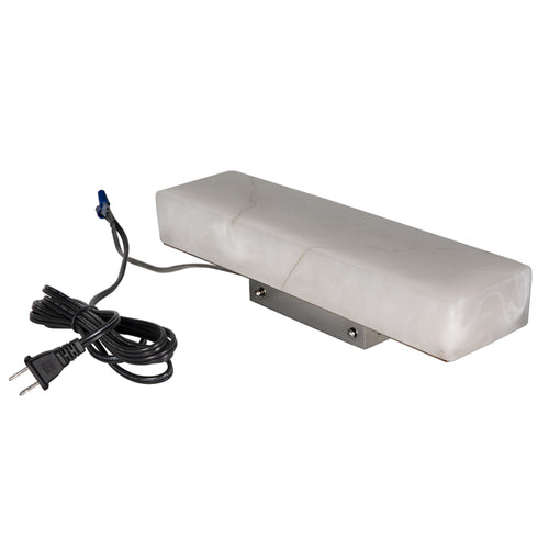 Stein Linear Sconce Small in Light Stone and Silver by Noir (LZR007)