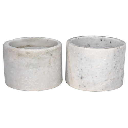 Syma Decorative Candle Holder Set of 2 in Waxed by Noir (YT0717-6WH)