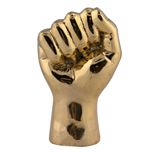 The Solidarity Fist in Antique Brass by Noir (AB-130BR)