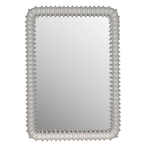 Toshi MIrror in Solid White by Noir (GMIR148SW)