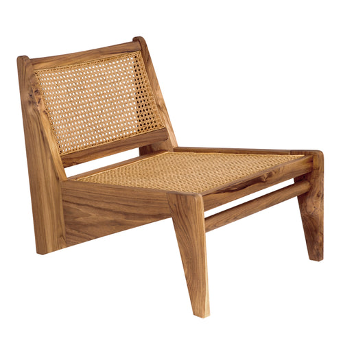 Udine Chair With Caning in Natural by Noir (SOF273T)