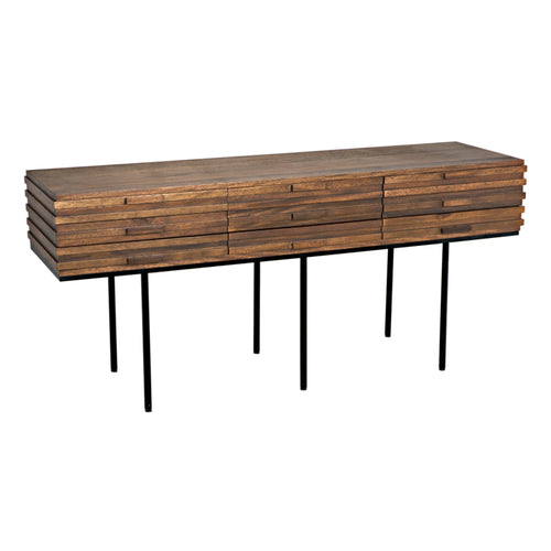 Zodiac Sideboard in Dark Walnut by Noir (GCON421DW)