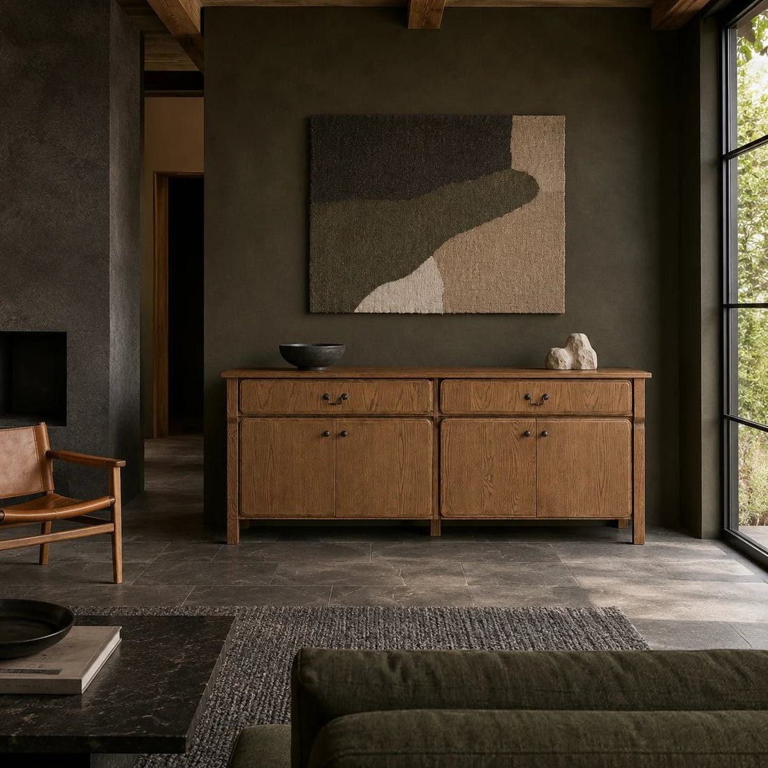 78-brown-oak-sideboard-with-doors-and-drawers-lifestyle-image-aura-02