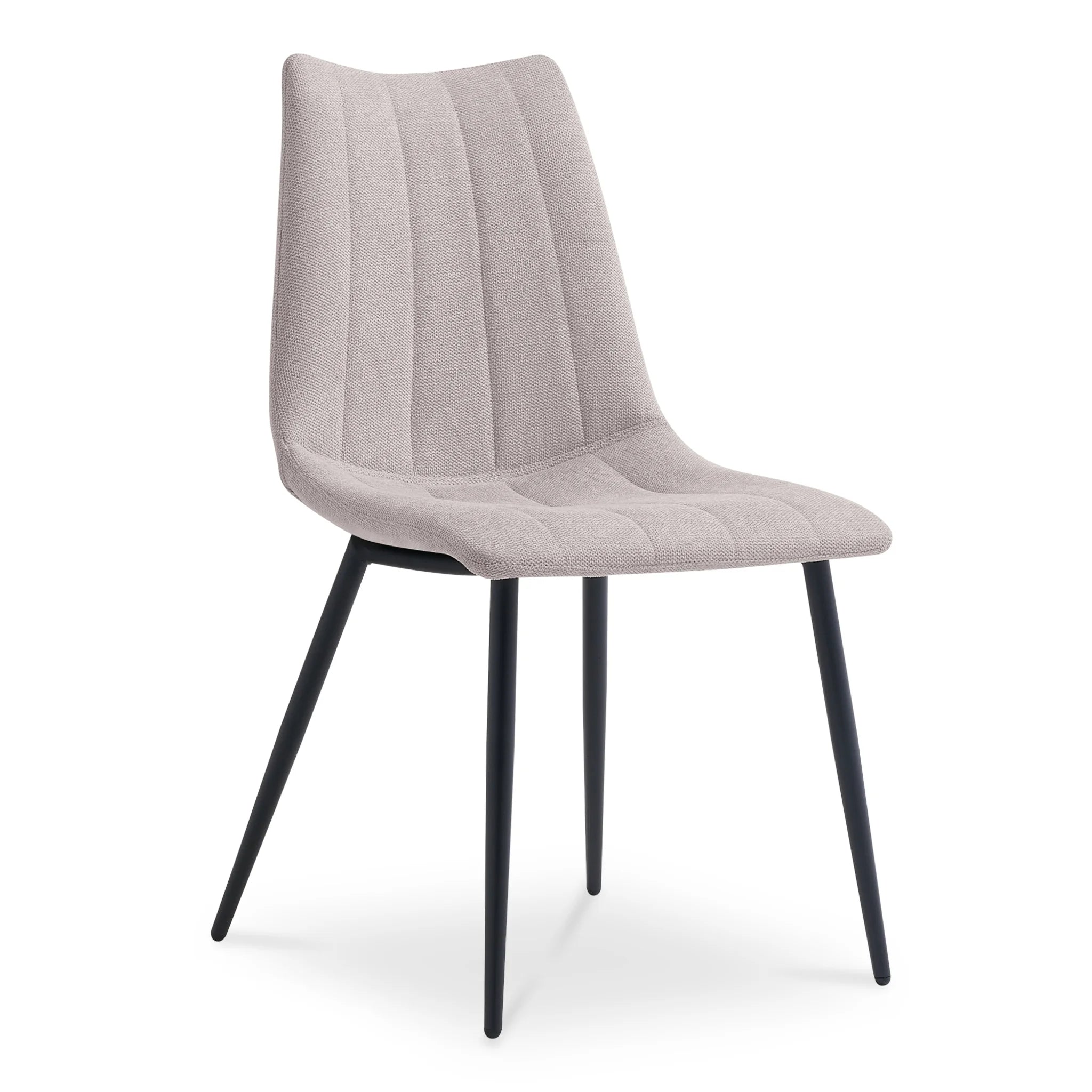 Beige Channel-Stitched Dining Chairs Set of 2 (UU-1022-34) by Moe's Home Collection image 3