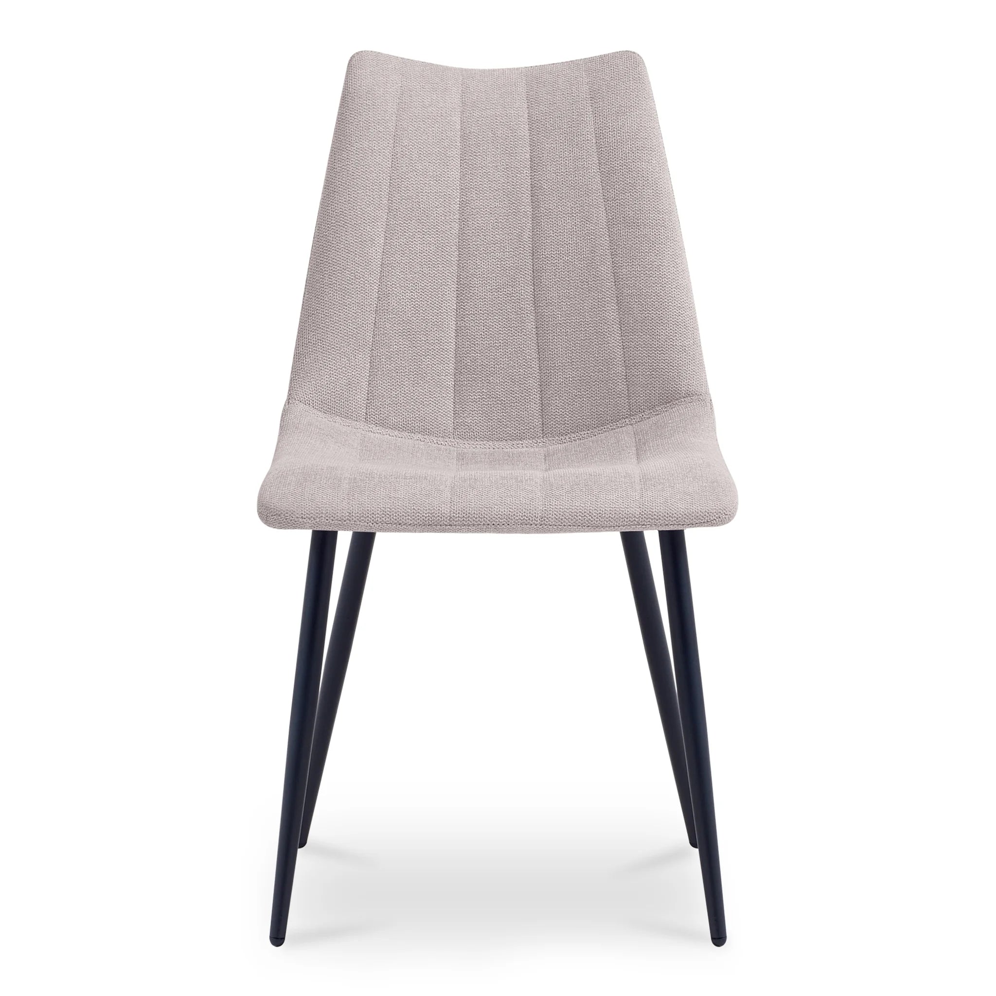 Beige Channel-Stitched Dining Chairs Set of 2 (UU-1022-34) by Moe's Home Collection image 5