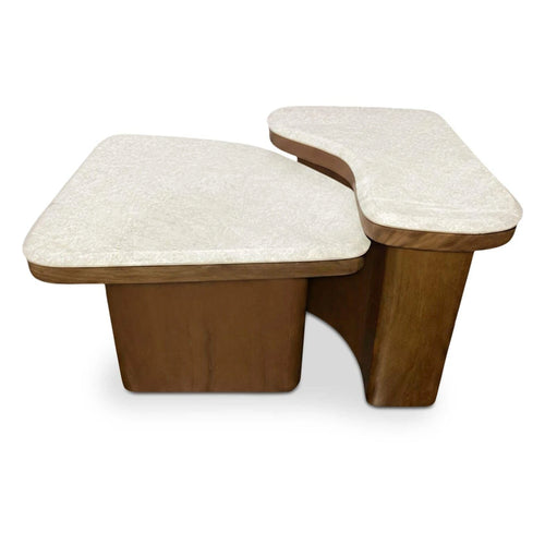 Beige Marble Nesting Coffee Tables (BZ-1169-34-0) by Moe's Home Collection